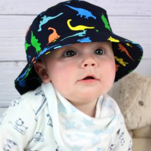 Toddler's Jurassic Dinosaurs Crushable Wide Brim Bucket Hat