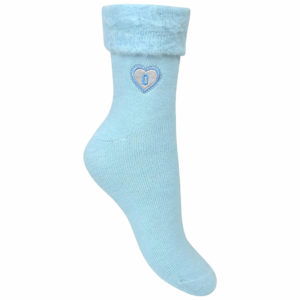 Personalised Heart Monogram Thermal Fleece Bed Socks