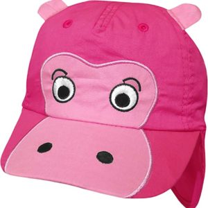 Baby & Toddler Hippo Legionnaire Style Cap Summer Sun Hat - 2 - 5 Years, Pink