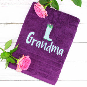 Personalised Cotton Embroidered Gardening Hand Towel
