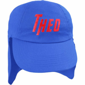 Personalised Junior Superhero Legionnaires Sun Hat