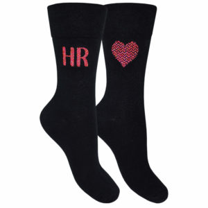 Personalised Initial & Love Heart Socks