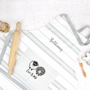 Personalised Ewe & Me Sheep Kitchen Baking Apron