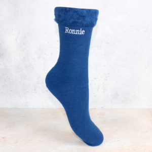 Personalised Men's Thermal Bed Socks