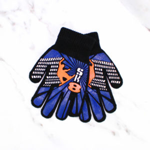 Thermal Knit Sk8 Design Magic Gripper Gloves