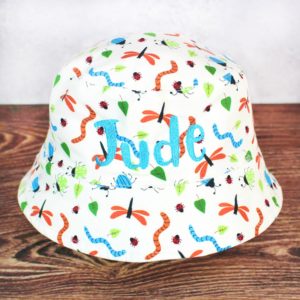 Personalised Little Explorer Bucket Style Summer Sun Hat