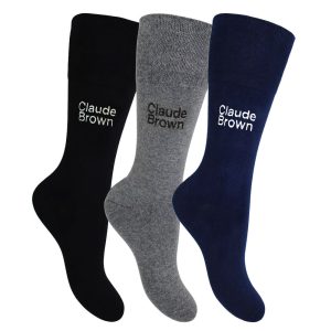 Personalised 3 Pair Pack Retirement Home Gentle Grip Socks