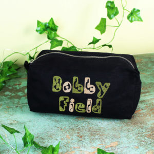 Army Camouflage Name Travel Accessory Black Wash Bag