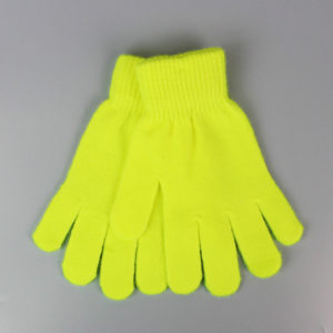 Kids Neon Yellow Gloves