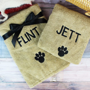 Personalised Microfibre Dog Towel