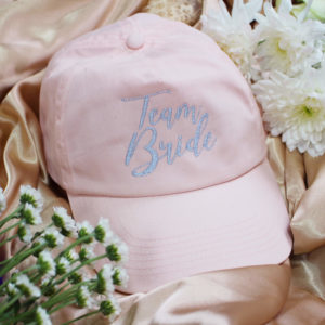 Peachy Rose Bridal Team Bride Baseball Cap