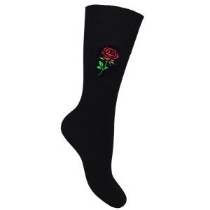 Men's Embroidered England Rose Rugby Socks