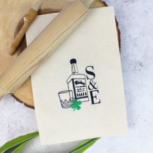 Personalised Whiskey Inspired Cotton Tea Towel