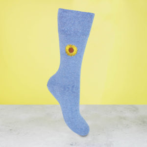 Men's Comfort Top Sunflower Socks