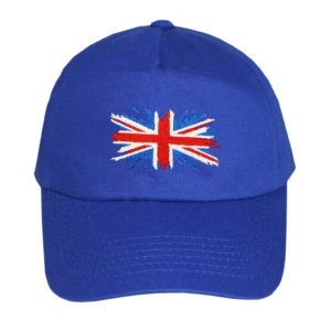 Kid's Union Jack Great Britain Baseball Cap - Royal Blue