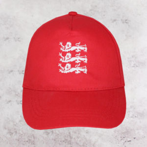 England Three Lions Baseball Cap 5-10 Years - Red