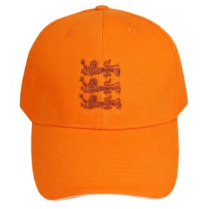 Adults Orange Three Lions Baseball Cap