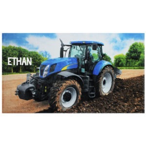 Personalised Tractor Beach Towel