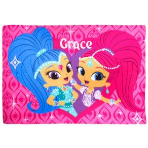 Personalised Shimmer & Shine Pink Fleece Blanket