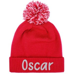 Children's Personalised Chunky Knit Winter Bobble Hat