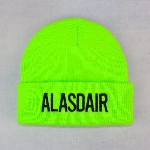 Personalised Men's Neon Thermal Insulated Beanie Hat