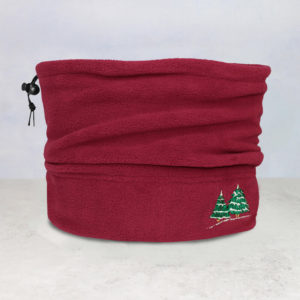 Women's Embroidered Snowy Trees Slope Snood