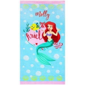 Personalised Little Mermaid Princess Ariel Beach Towel