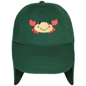 Children's Crab Forest Green Legionnaire Sun Hat (4-8 Years)