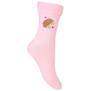 Embroidered Hedgehog Bed Socks