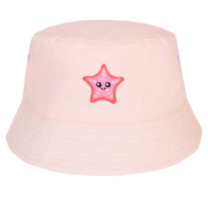 Children's Sea Creature Peach Bucket Style Sun Hat