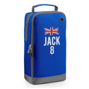 Personalised Union Jack Sports Boot Bag