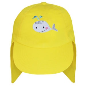 Children's Whale Yellow Legionnaire Sun Hat (4-8 Years)