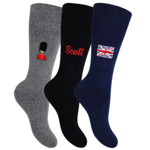 Personalised Men's London Designs Socks Gift Set