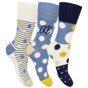 Personalised Women's Polka Dot Spot Initial Socks (3 Pack)