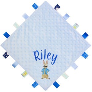 Personalised Embroidered Rabbit Baby Bunny Comforter