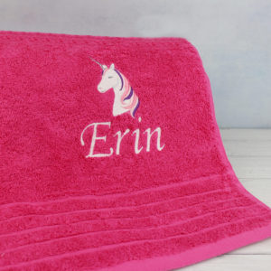 Personalised Unicorn Swimming Towel