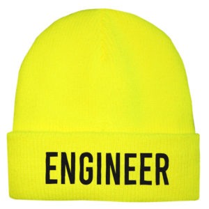 Personalised Men's Business Neon Thermal Beanie Hat