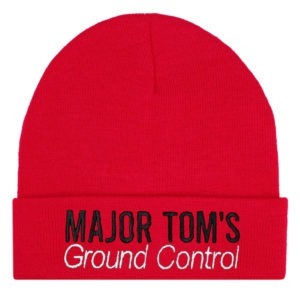 Personalised Business Name Thermal Red Beanie Hat