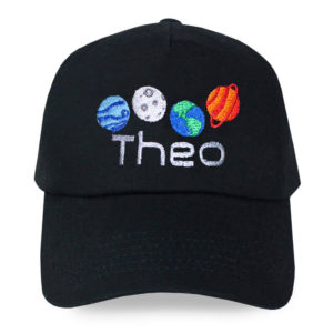 Personalised Space Planets Design Kids Baseball Cap Sun Hat