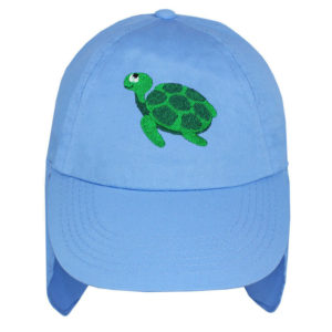 Children's Turtle Legionnaire Embroidered Sun Hat (3-6 Years)