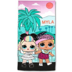 LOL Surprise Personalised Palm Tree Beach Towel