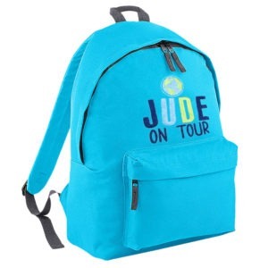 Personalised Children's On Tour Adventure Embroidered Junior Backpack Bag