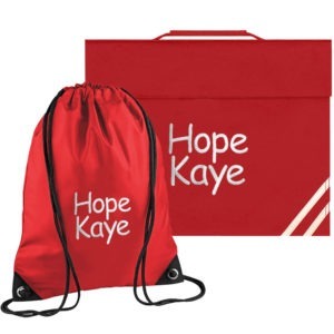 Personalised School Sports PE & Book Bag Set