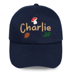 Personalised Forest School Kids Baseball Cap Sun Hat