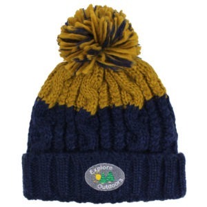Men's Explore Outdoors Chunky Cable Knit Bobble Hat