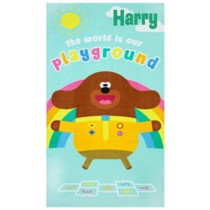 Personalised Hey Duggee Beach Towel