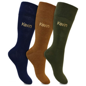 Men's Personalised Embroidered Gentle Grip Comfort Socks