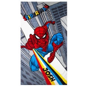 Personalised Spiderman Beach Towel