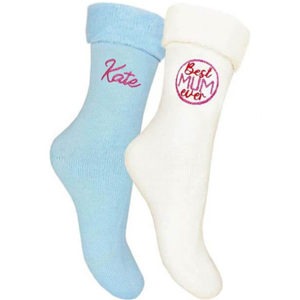 Personalised 'Best Mum Ever' Sparkly Bed Socks