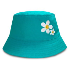 Girl's Daisy Embroidered Sun Bucket Hat